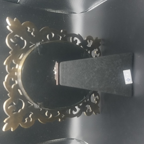 Vintage Ornate Heavy Brass Oval Picture Photo Frame - Picture 5 of 11